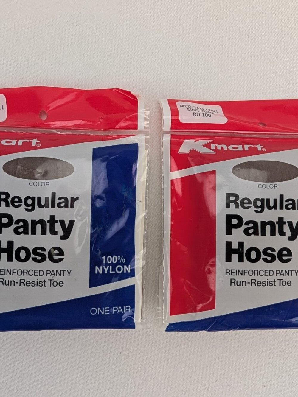 Vintage Kmart Women's Regular Panty Hose Medium Tall Mist Tone RO-100 Set of 2